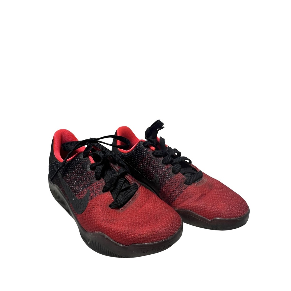 Nike Kobe 11 Shoes Youth Size 6.5Y Red Black Mesh Basketball Sneakers‎ Low Top